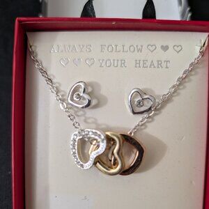 Always Follow Your Heart Earring & Necklace Set